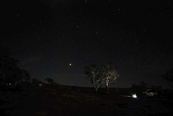 Karijini Ecoresort at night